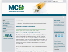 Tablet Screenshot of medical-cannabis-declaration.org